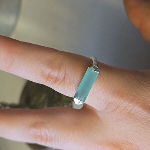 Maresia Aqua Blue Sterling Silver Ring